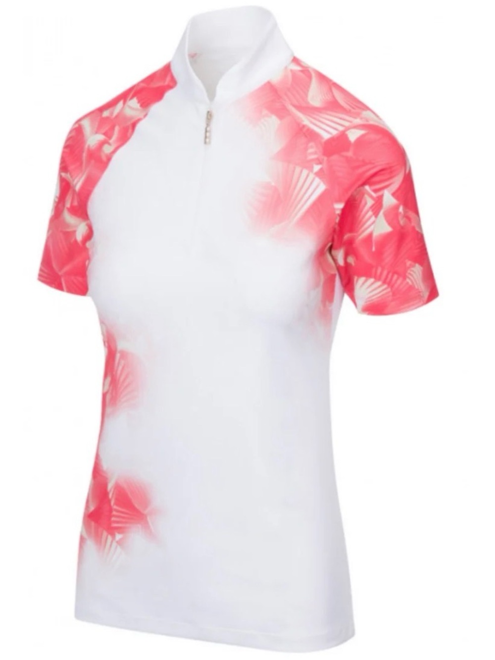 NWT Greg Norman Ladies ML75 Phoenix Short Sleeve Zip Golf Shirt XS